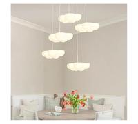 Genérico Luces de la isla, Lámpara colgante flotante moderna for comedor, color nube, for isla de cocina, iluminación interior(3 Colors,B 5 heads)