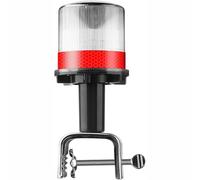 Genérico Luces De Navegación Marinas Solares Led, Carga Solar Ip65 A Prueba De Agua, Luces De Señalización Marinas Led De Alto Brillo (Red)