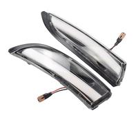 Genérico Luces de señal giro del coche for Fiesta Mk7 2008-2017 Luz dinámica Espejo retrovisor lateral Indicador secuencial(Yellow-crystal)