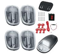 Genérico Luces de Techo Cabina Camión - Kit 24 LED Luz Marcadora | Impermeable IP65 Luz de Advertencia/Alta Alerta Pickup | Lámpara Techo Automotriz, Controlador, Accesorios Incluidos