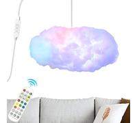 Genérico Luces en la nube - LED inteligente | Lámpara de control remoto: función de iluminación que cambia de color, iluminación ambiental ajustable, espacio de estudio para el dormitorio del hogar y