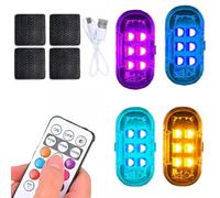 Genérico Luces Estroboscópicas LED - con Mando a Distancia LED Inalámbrica | Luces Estroboscópicas para Vehículos Decoración Interior - Camión SUV RV Vehículo Avión Drone Moto Club Exterior