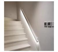 Genérico Luces for pasamanos de Escalera Pasamanos de Aluminio Iluminado Pasamanos de Escalera LED montado en la Pared(White,39.3"/1m)