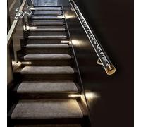 Genérico Luces for pasamanos de Escalera Pasamanos de Escalera for Interiores de Alta Resistencia montados en la Pared(6M(18Ft))