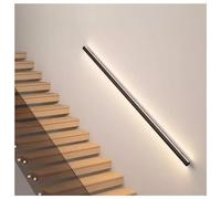 Genérico Luces for pasamanos de Escalera Pasamanos de Escalera Pasamanos LED Pasamanos Redondos de Aluminio(Black,59"/5m)