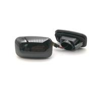 Genérico Luces Giro 1 par para Toyota para Land para cruiser 70 80 100 Series 12V luz señal giro repetidor lateral luces LED dinámicas Indicador Intermitente Lateral(Black)