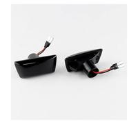 Genérico Luces Giro 2 uds indicador lateral dinámico LED repetidor luz marcadora señal giro para Cadillac BLS CTS Indicador Lateral(Smoked NO Dynamic)