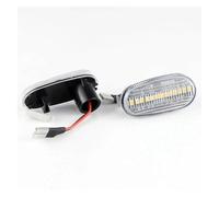 Genérico Luces Giro Luces LED posición lateral dinámicas, lámpara intermitente para FIAT para Bravo II Hatchback (198) 2007-2014 60683294, 2 uds Indicador Lateral(Clear NO Dynamic)