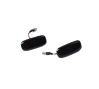 Genérico Luces Giro Para A6 C5 C6 4F2 4F5 2004 2005 2006 2007 2008 indicador LED dinámico prefacelift lateral luz giro lámpara señal Intermitentes Led Laterales(Smoked black)