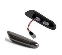 Genérico Luces Laterales Indicadoras Luz De Indicador Lateral Señal Giro Para X3 E83 X1 E84 X5 X53 E60 E61 E46 E81 E82 E90 E92 E87 E88 E91 2x Intermitente Secuencial(Dynamic Black T10)