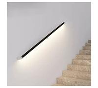 Genérico Luces LED for pasamanos de Escalera, pasamanos de Aluminio, Barra de Apoyo, barandilla de escaleras(Black,39.3"/1m)