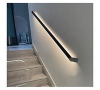 Genérico Luces LED for pasamanos de Escalera, pasamanos for escaleras Interiores, barandilla de Aluminio(Black,39.3"/1m)