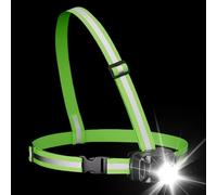 Genérico Luces para Correr para Corredores: Linterna Montada En El Torso, Módulo De Brillo De Gran Angular, con Correa Segura, Ropa De Visibilidad Activa Resistente A La Intemperie | Accesori