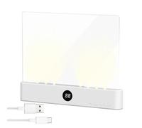 Genérico Luces Planas Inteligentes Leer, Panel LED Ajustable Y Que Protege Los Ojos, Lámpara De Lectura Recargable Con Temporizador Para Hogar Oficina Residencia De Estudiantes Escritorio Cama