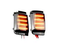 Genérico Luces Señal Giro Laterales Luces LED Dinámicas Para Espejo Retrovisor Coche Con Carcasa Ahumada Para Fiat Para Ducato Luces Indicadoras(DynamicSmoked)