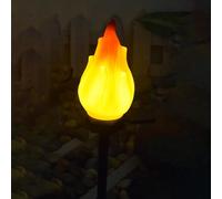 Genérico Luces Solares de Llama para Exterior - Decoración Impermeable para Jardín - Antorcha Solar Con Llama Parpadeante,para Paisajismo Patio Sendero Terraza y de