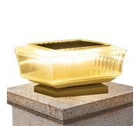 Genérico Luces Solares para Postes de Valla,Luces Solares De Jardín Impermeables | Lámpara de Bajo Consumo para Poste Jardín Patio Trasero Porche Entrada de Coche Sendero Escaleras Puerta Balcón