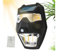 Genérico Luces Solares - Sensor de Movimiento con 5 Modos e Energía Solar,Lámpara De Sensor De Movimiento Para Exterior,para Terraza, Balcón, Jardín, Porche, Patio, Senda y Área Trasera