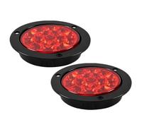 Genérico Luces traseras LED para remolque,Luces de señal de para remolque | traseras LED impermeables para, redondas, rojas y ámbar, de 4 pulgadas | 2 uds camiones de Halo parada de