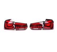 Genérico Luces Traseras Para Serie 3 F30 F35 F80 M3 2012-2018 Luz Trasera Luces Traseras Completas LED Lámpara Freno DRL Dinámica Luces Traseras Automáticas luz trasera coche(Red)