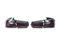 Genérico Luces Traseras Para Serie 3 F30 F35 F80 M3 2012-2018 Luz Trasera Luces Traseras Completas LED Lámpara Freno DRL Dinámica Luces Traseras Automáticas luz trasera coche(Smoke)