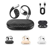 Genérico Luckinwish Q39 Ai Earbuds, Clip-On Open Ear Headphones, with Real-Time Ai Translation, Long Battery Life, In-Ear Bluetooth Headphones, For Travel, Business & Learning (Black)