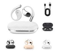 Genérico Luckinwish Q39 Ai Earbuds, Clip-On Open Ear Headphones, with Real-Time Ai Translation, Long Battery Life, In-Ear Bluetooth Headphones, For Travel, Business & Learning (White)