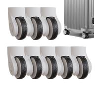 Genérico Luggage Wheel Covers Silicone Silent Protective Cover Replacement | Silicone Luggage Wheels Silent Protective Cover Suitcase Protector Replacement Reduce Noise Travel Accessories Office Chair
