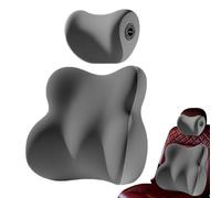 Genérico Lumbar Support for Car - Memory Foam Ergonomic Cushion, Breathable Back and Headrest Pillow For Driving Comfort, Pressure Relief Auto Accessories on Vehicle Truck Office Chair Travel, 40x5cm