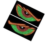 Genérico Lumière des yeux de démons - Autocollant de des démon LED COOL | Feu Arrière animé dynamique, flexibles de pare-brise, pour véhicule, camion, voiture