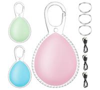 Genérico Lumière Pour Chien - Clip De Collier | 2,44 Pouces LED Rechargeable | Veilleuse De Sécurité Étanche En PVC Avec 3 Modes, Lampe De Visibilité Pour Promenade Et Course