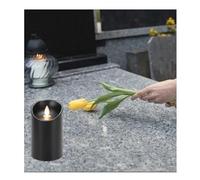 Generico Lumino negro LED llama a pilas para cementerio luz votiva vela