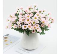 Genérico Luminousey Artificial Mums, Funsdecor Artificial Mums, Real Looking Outdoor Sunset Flowers-UV Resistant, Waterproof, Windproof For Autumn Farm Porch Decor (Pink,10 Bundles)