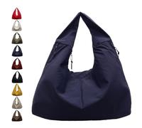 Genérico Luna Lush Bag, Multi-Pocket Large Capacity Slouchy Nylon Tote, Waterproof Travel & Commute Shoulder Handbag for Men & Women (Blue)