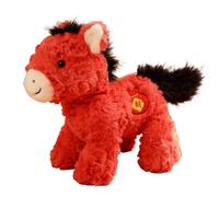 Genérico Lunar New Year Horse Stuffed - Soft Comforting Toy Plush Animal For Kids, Teens, Adults | New Year Gift, Playtime, Bedtime, Travel, Birthday, Holiday, Bedroom, Living Room, Car, Sofa