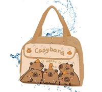 Genérico Lunch Bag, Cute Capybara Pattern Lunch Tote, Leak-Proof Portable Food Holder for School, Work, Beach, Picnic, Travel, Kids, Teens, Men, Adult, Boys, 11.42x9.25x6.1 inches