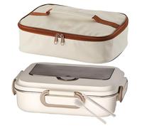 Genérico Lunch Box Insulated, Portable Meal Storage Container, Consistent Heat Maintenance, Large-Capacity For School, Work, Travel, And Daily Meal Prep, 7.48x3.15x10.24 Inches