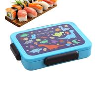 Genérico Lunch Box Kids, Snackle Box Container, 5 Compartment Tableware with Leak Proof Lid, Food Storage and Meal Organizer for Summer Picnic, Travel, Beach, School Use, 9.84x7.48x1.97 Inches