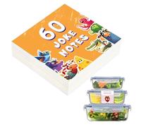 Genérico Lunch Box Notes - 60 Sheet Motivational Cards, Kids Lunches School Joke Notes | Positive Uplifting Encouragement Message Cards, Daily Affirmation Nots For Boys Girls Kindergarten Classroom
