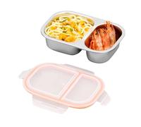 Genérico Lunch Container Box - Leak-Proof Stainless Steel Lunch Bx with Vent, Dishwasher Safe Food Container for School & Camping, Eco-Friendly Metal Box for Sandwiches & Meat