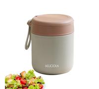 Genérico Lunch Containers - 430 Ml Wide Mouth Hot Cold Insulation Lunch Jar | Stainless Steel Liner Storage with Lid Freshness for Travel Work Adults Camping Picnic Kitchen Dining Family