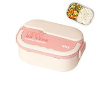 Genérico Lunch Containers Adults, Leakproof Metal, Microwave Insulated Food Jar, Multi Compartment Box, Reusable Meal Prep Container, for Home, School, Work, Travel, Picnics, 9.06x5.51x3.35 Inches