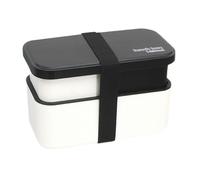 Genérico Lunch Containers - Leak-Proof Stackable Bowl | 2 Tier Meal Prep Unch Box | Food Container With Removable Utensil Set | 1450ml Salad Sealing Strap For Work College School Picnic Outdoor
