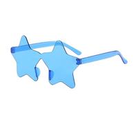 Genérico Lunettes Star pour Femmes - Lunettes de Sans Monture | Mode Plage | Tendance pour Quotidien Anniversaire Festival Concert Événements à Thème