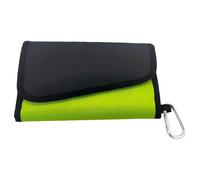 Genérico Lure Bag, Hard Cover Fishing Lure Organizer, 8.66x5.12x7.09 Inches, Waterproof Carry Pouch Clear Pockets, Compact Wrap Wallet for, Snell Rigs, Jigs, and Baits (Multicolor)