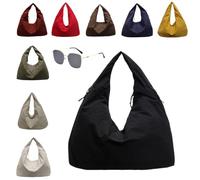 Genérico Lush Bag,Slouchy Tote Bags Men Women Large Shoulder Bags for Travel Commute,Waterproof,Large Capacity (black)