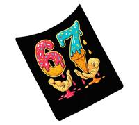 Genérico Lustige Flanell Decke | Zahlen & Eiscreme Motiv Überwurf | Weiche Kuscheldecke Für Teenager Kinder Erwachsene | Sofa Couch Schlafzimmer Winter Weihnachten