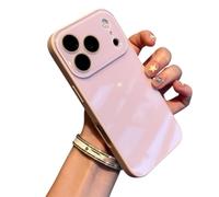 Genérico Luxury Crystal Texture Mobile Phone Case, Skin-Feeling Solid Color Protective Cover, Full-Coverage Lens Design for iPhone 17/16/15/14/13 Pro MAX Air Series
