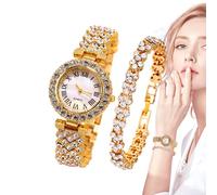 Genérico Luxury Women Watches - Rhinestones Fashion Wrist Watches Decoration Timing Tool For Dormitory, Dating, Home, Hotel, Traveling