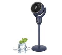Genérico Luxvalu Fan, ColdBlast Adjustable Fan, 120° Smooth Auto-Swivel-Whole Room Coverage, Portable Rechargeable Usb Table Fans, Bedroom Living Room Fans, Suitable For Home Office (Blue,Button)